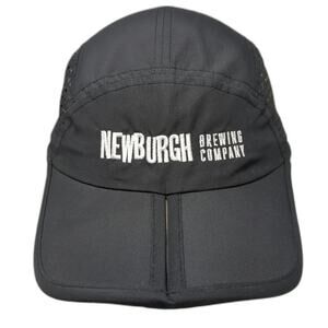 Big Accessories 5 Panel Black Hat OSFM Newburgh Brewing Company Mesh Foldable